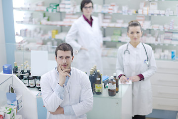 Image showing pharmacy drugstore people team