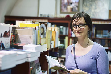 Image showing female in library