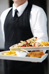 Image showing chef preparing meal