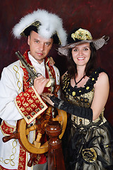 Image showing retro couple