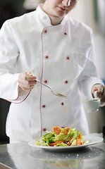 Image showing chef preparing meal