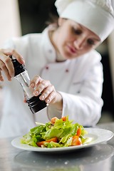 Image showing chef preparing meal