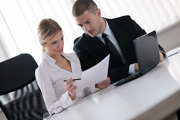 Image showing business people in a meeting at office