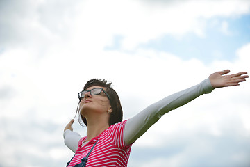 Image showing Enjoying the nature and life