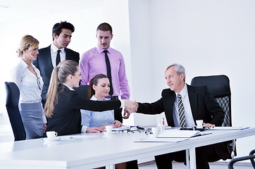 Image showing business people group on meeting