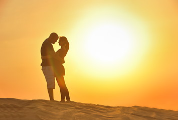 Image showing couple enjoying the sunset