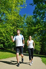 Image showing couple jogging