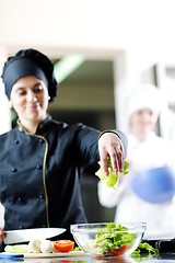 Image showing chef preparing meal