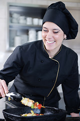 Image showing chef preparing meal