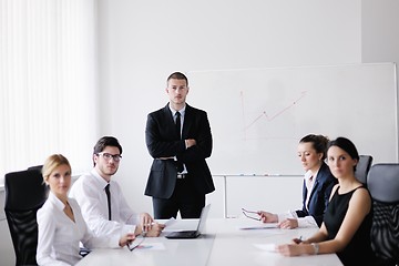 Image showing business people in a meeting at office