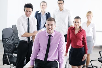 Image showing young business man at meeting