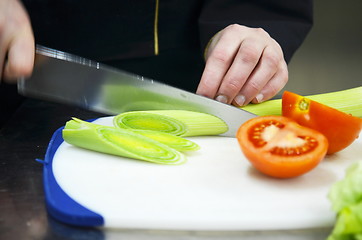 Image showing chef preparing meal