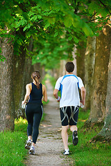 Image showing couple jogging