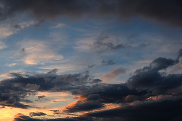 Image showing Blue sky with clouds