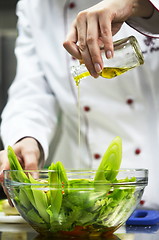 Image showing chef preparing meal