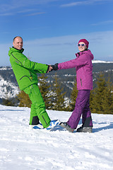 Image showing couple winter ski