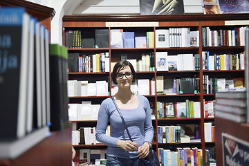 Image showing female in library