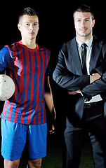 Image showing professional sport manager and coach