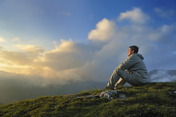 Image showing fresh sunrise at mountain