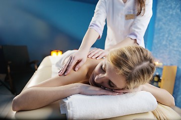 Image showing Beautiful young woman in spa