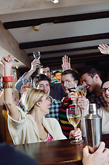 Image showing Group of happy young people