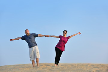 Image showing couple enjoying the sunset