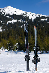 Image showing winter woman ski