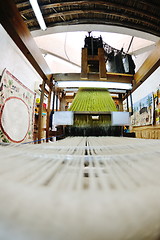 Image showing traditional arabic rug production