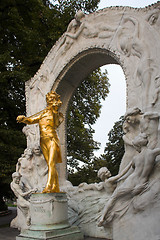 Image showing Johann Strauss monument