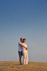 Image showing couple enjoying the sunset