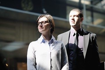 Image showing business woman and business man