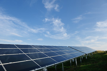 Image showing solar panel renewable energy field