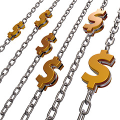 Image showing dollar chains