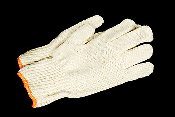 Image showing Safety gloves isolated on black