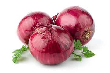 Image showing Red onions