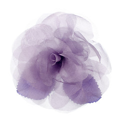 Image showing Purple fabric flower