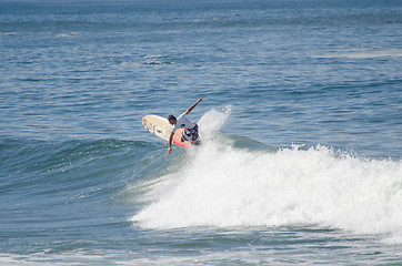 Image showing Surfer during the 1st stage of National Longboard Championship  