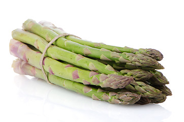 Image showing Fresh green asparagus