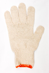 Image showing Safety glove isolated on grey