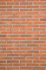 Image showing Red brick wall texture