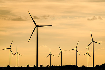 Image showing Group of mills for electric power generation