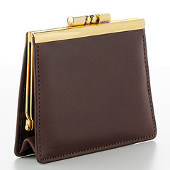 Image showing Brown leather Purse 