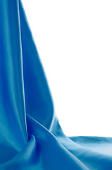Image showing Blue satin