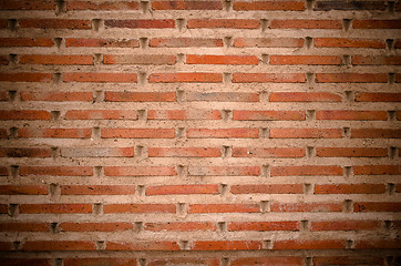 Image showing Red brick wall texture