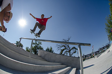 Image showing Andre Pereira on a FS Nose Grind