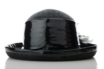 Image showing Black vintage hat