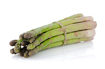 Image showing Fresh green asparagus