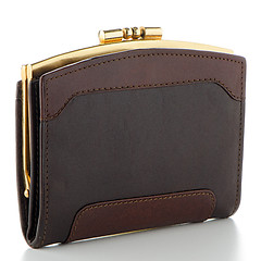 Image showing Brown leather Purse 