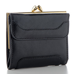 Image showing Black Leather Purse 