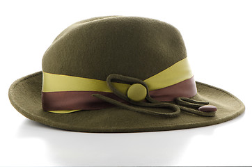 Image showing Green vintage hat